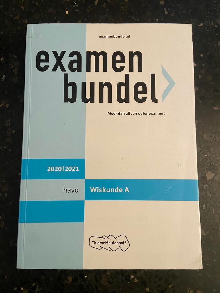 Examenbundel Wiskunde A havo 2020/2021, Boeken, Ophalen of Verzenden, Zo goed als nieuw, HAVO