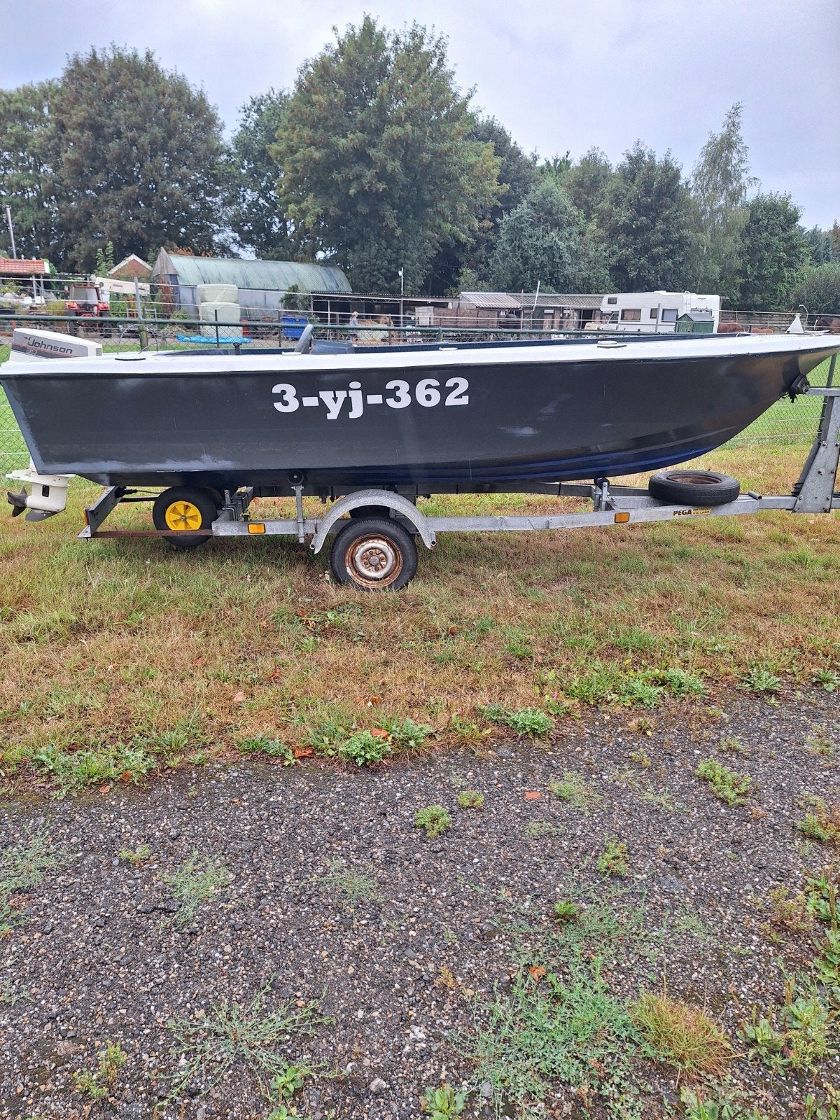 mooie grote vis, console boot.ockelbo,+trailer+johnson 30 pk, Ophalen