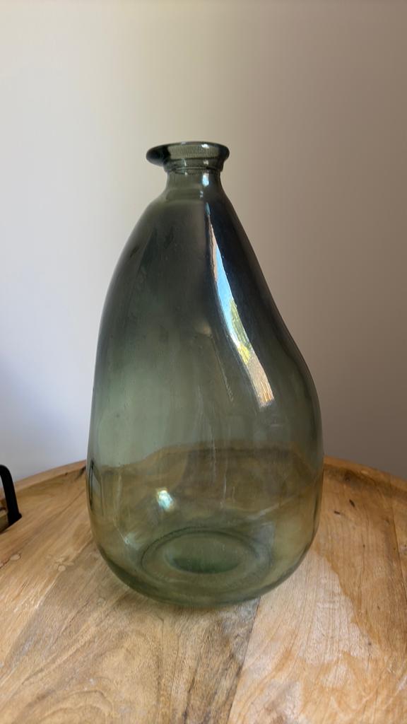 Glazen vaas groen, Ophalen, Overige kleuren, Minder dan 50 cm, Glas