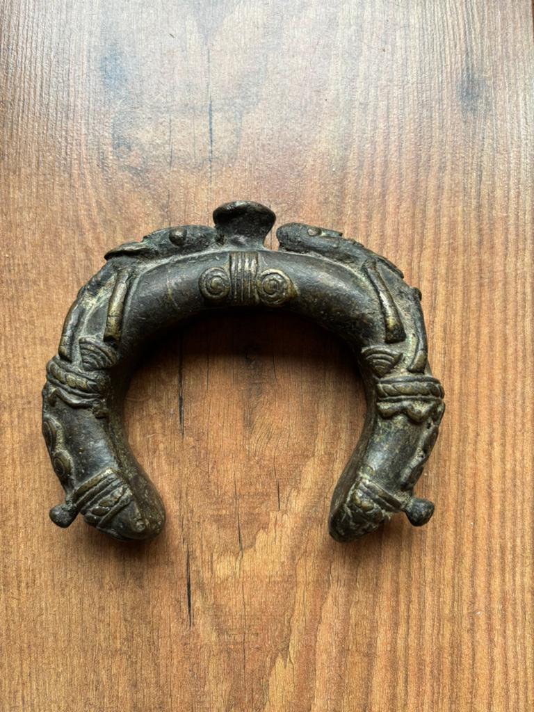 Antiek bronzen zeldzame armband uit Mali, Ophalen of Verzenden, Brons