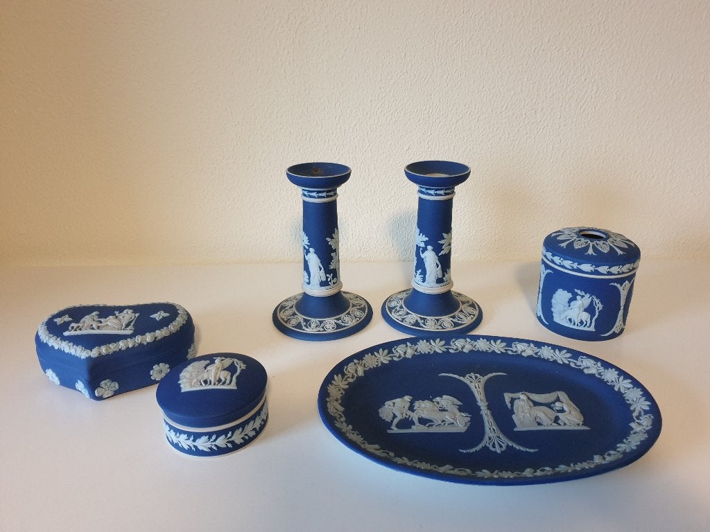 Wedgwood jasperware Cobalt blauw, Ophalen of Verzenden