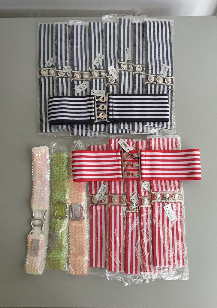 Elastische riemen partij 18 stuks, Verzenden, Nieuw, Overige kleuren, 100 cm of meer