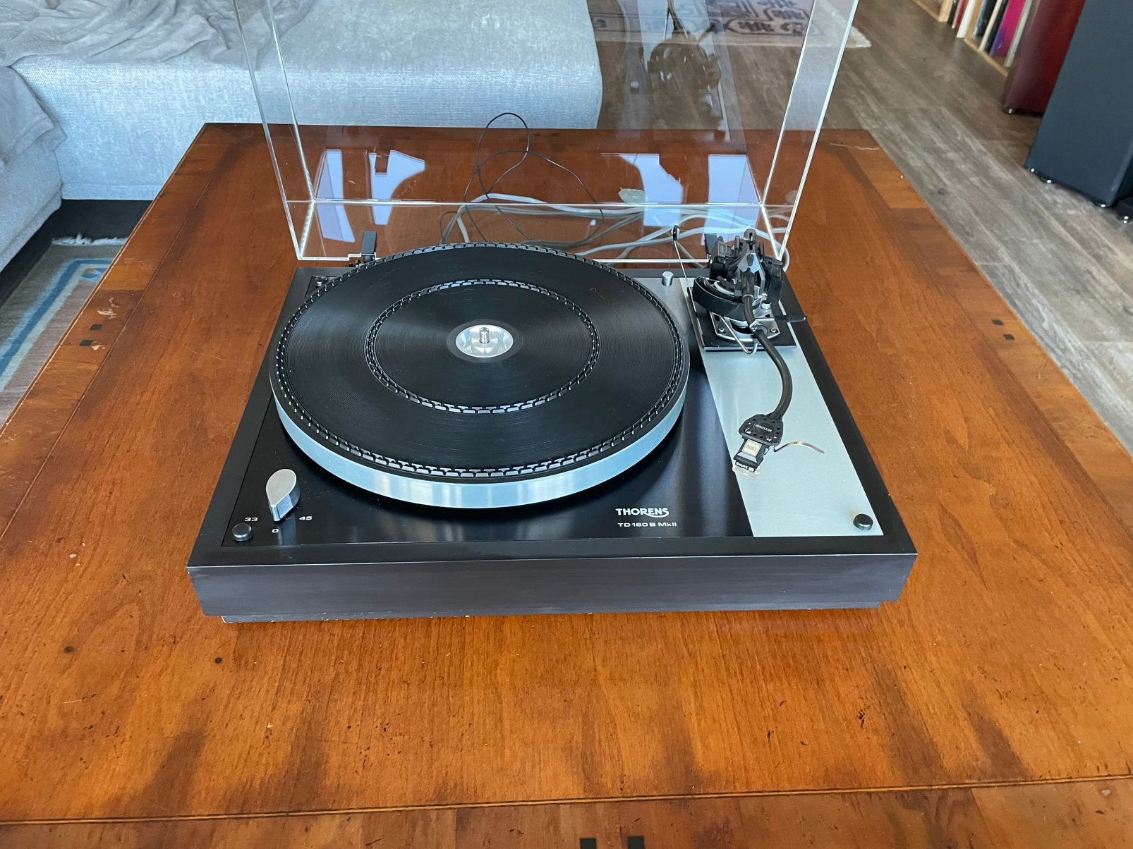 Thorens td 160b met sme 3 serie arm, Ophalen, Zo goed als nieuw, Platenspeler, Thorens