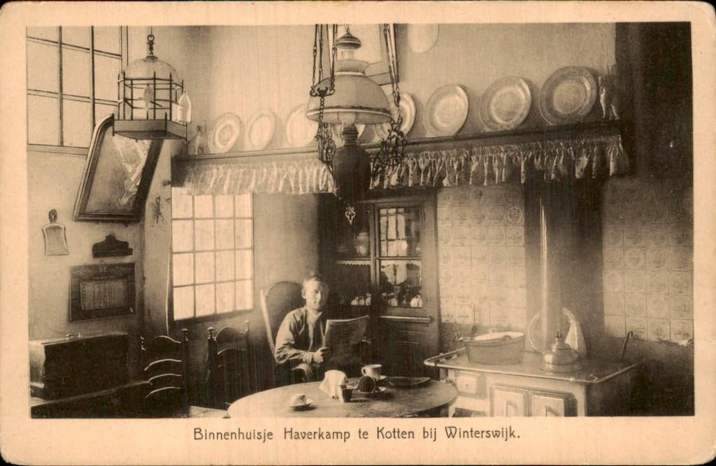 Kotten - Binnenhuisje - Haverkamp, Ophalen of Verzenden, Voor 1920, Ongelopen, Gelderland