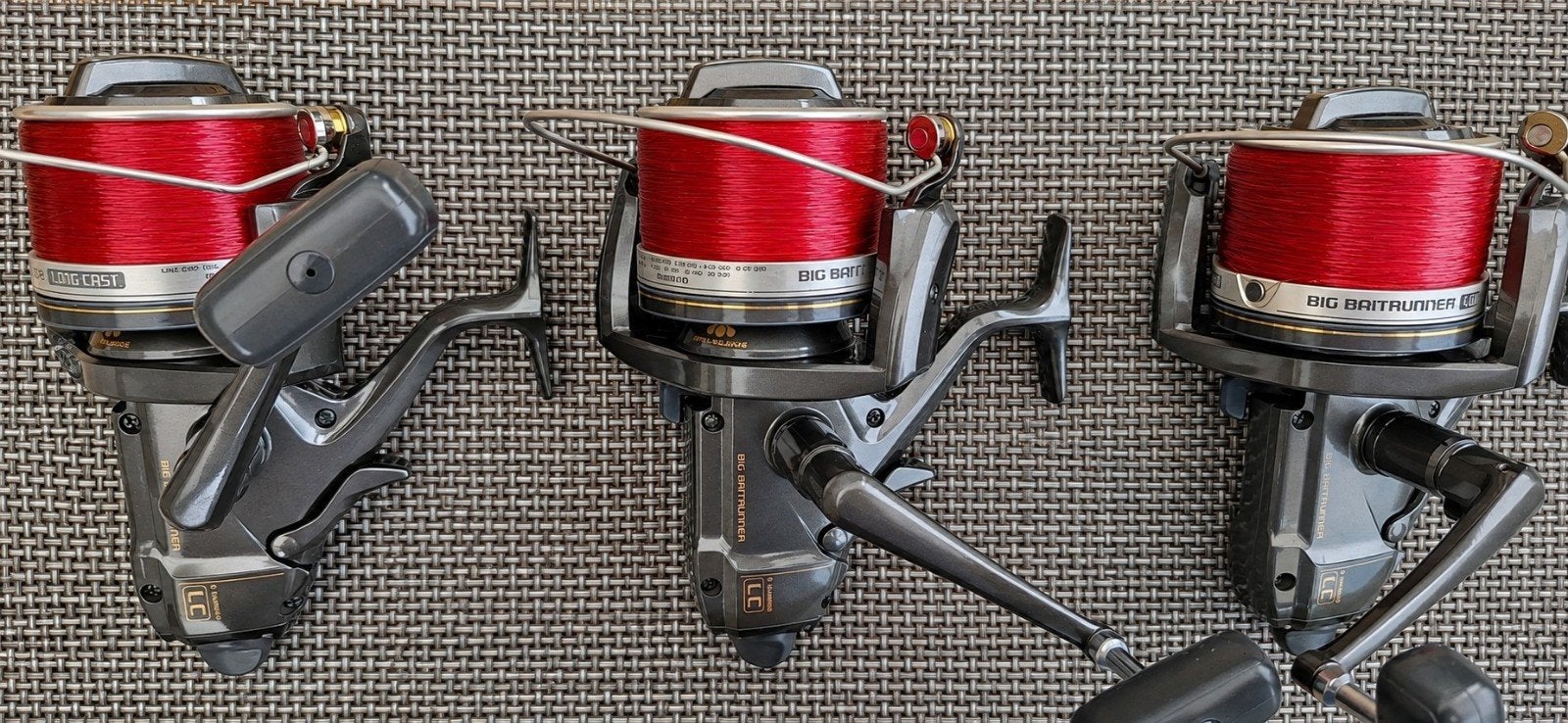 3 x Shimano Big Baitrunner LC in  perfecte nieuwstaat., Watersport en Boten, Hengelsport | Karpervissen, Ophalen, Zo goed als nieuw