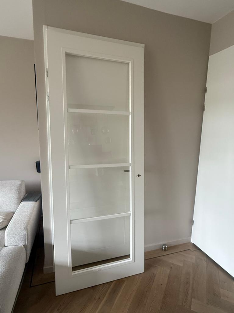 Svedex binnendeur met glaspanelen, Doe-het-zelf en Verbouw, Deuren en Horren, Ophalen, Gebruikt, 80 tot 100 cm, Binnendeur