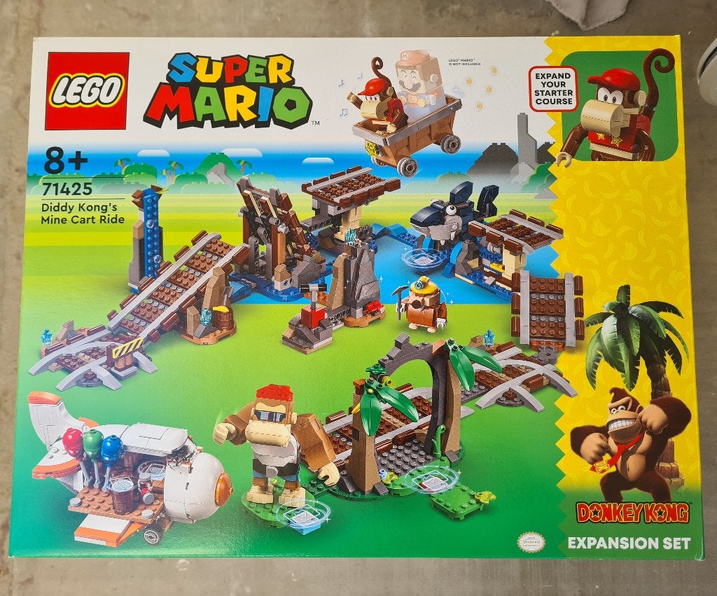 LEGO Super Mario 71425 – Diddy Kong's Mine Cart Ride, Kinderen en Baby's, Overige thema's, Lego, Nieuw, Complete set