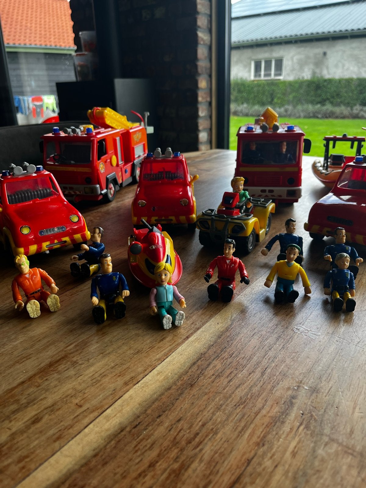 Brandweerman Sam speelgoedset met voertuigen en figuren, Kinderen en Baby's, Ophalen, Gebruikt
