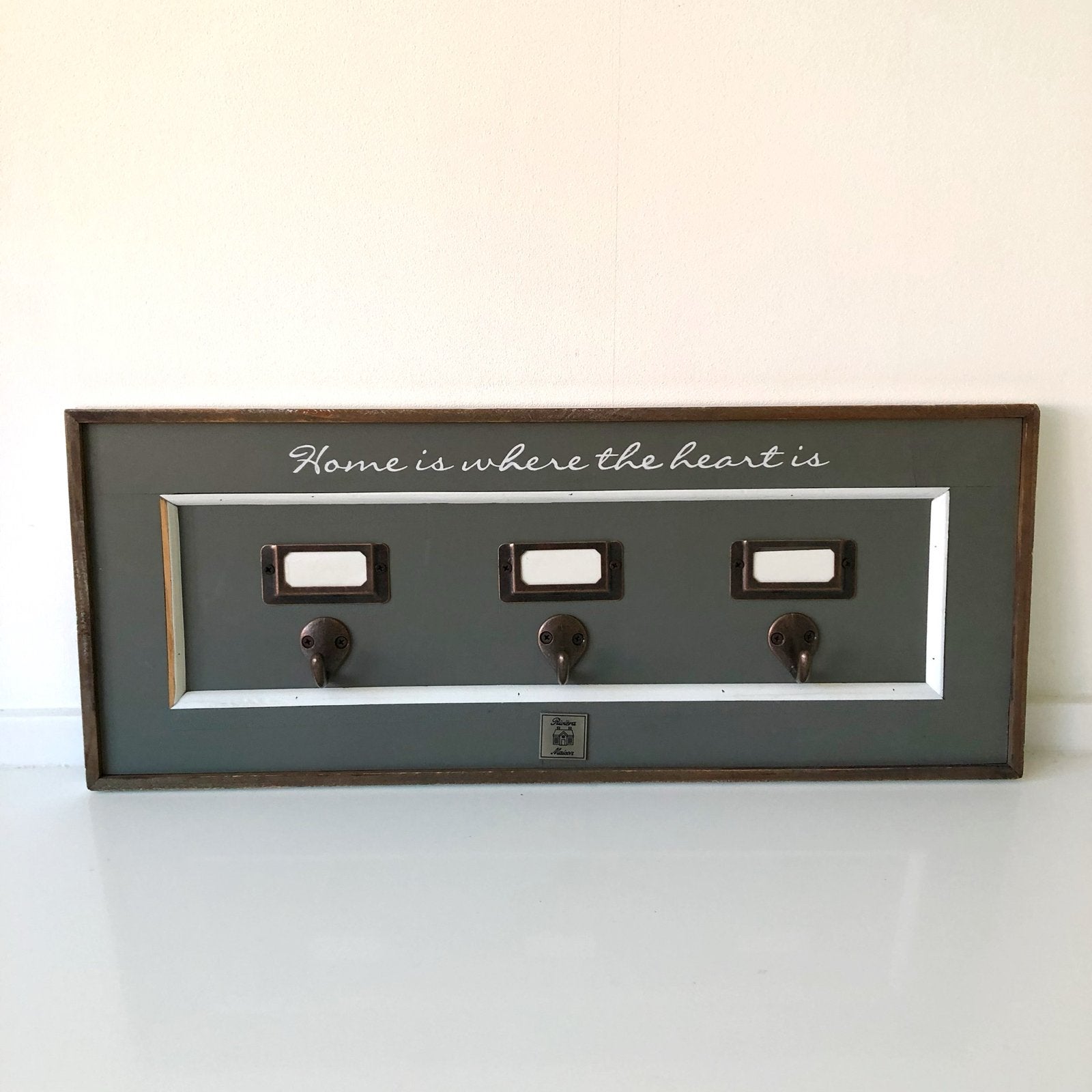 Riviera Maison Wandkapstok "Home is where the heart is", Wandkapstok, Gebruikt, Ophalen of Verzenden, Minder dan 100 cm