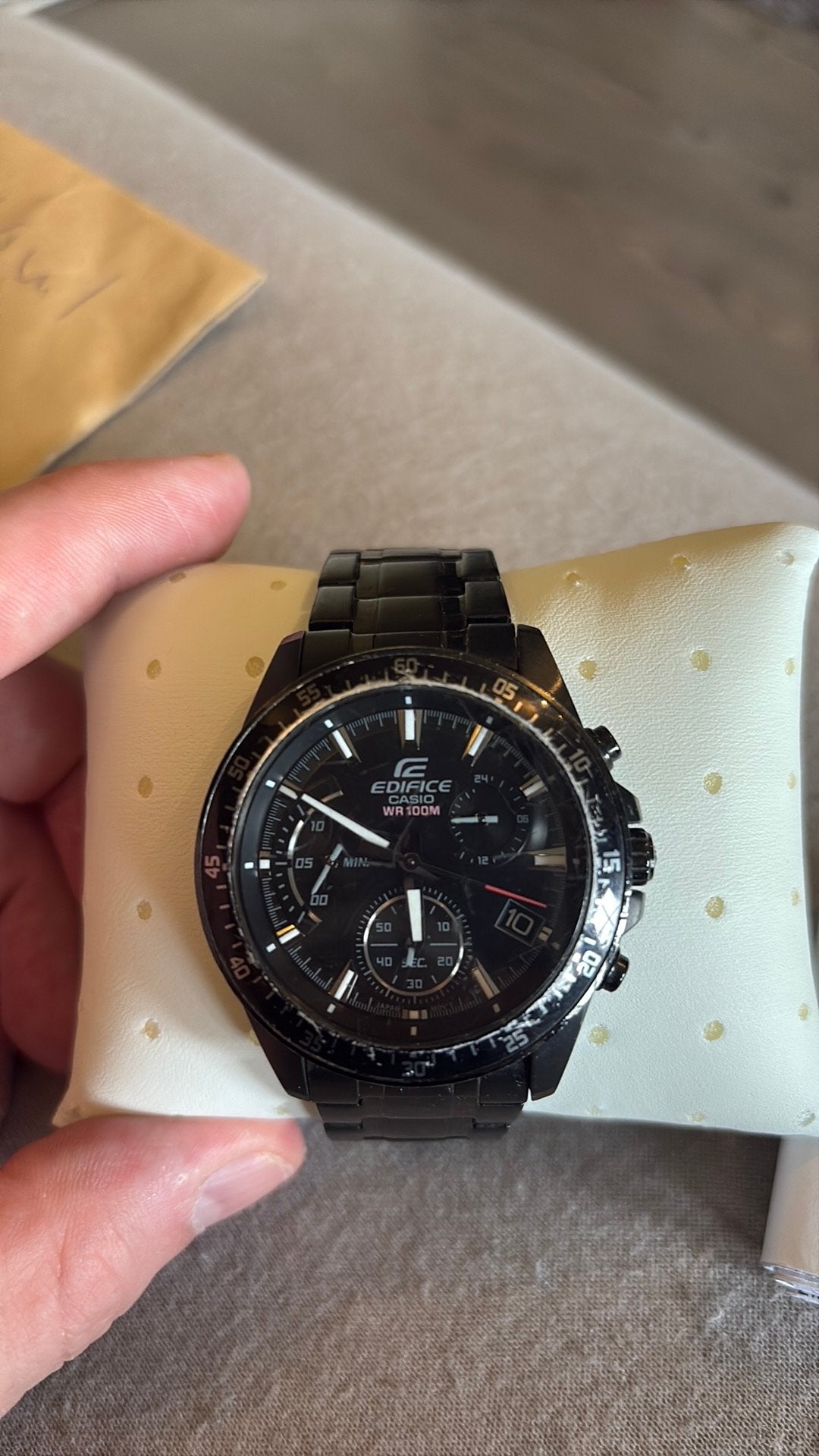 CASIO Edifice - incl. Doosje en extra schakels - gebruikt, Sieraden, Tassen en Uiterlijk, Gebruikt, Polshorloge, Ophalen of Verzenden