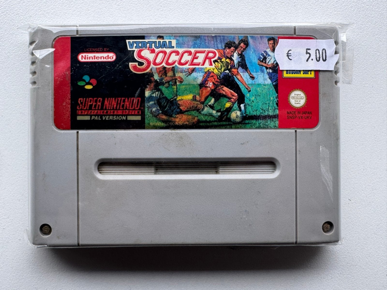 Virtual Soccer Game Pak - Vintage Super Nintendo, Gebruikt, 1 speler, Ophalen of Verzenden, Vanaf 3 jaar