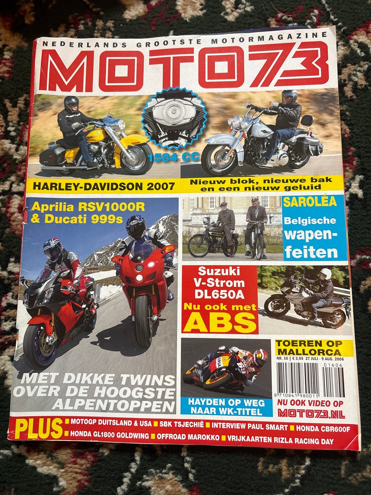 Moto73 Motor Magazine - Augustus 2006, Boeken, Ophalen of Verzenden