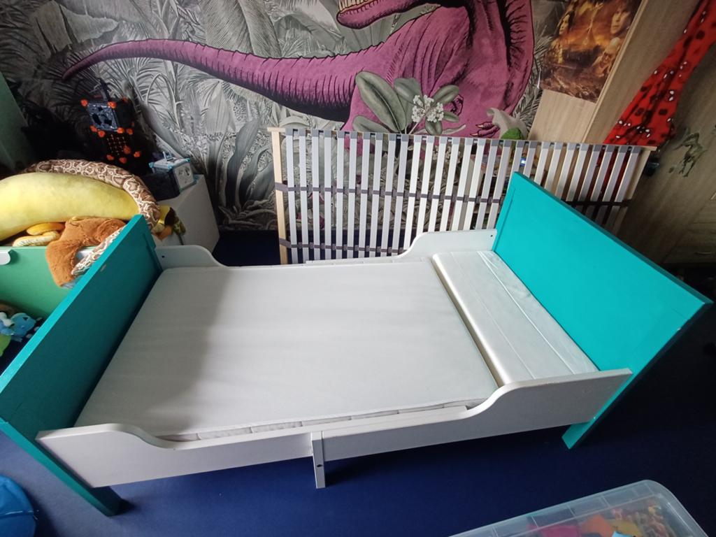 Nog een goede meegroei bed, Ophalen, Gebruikt, 70 tot 85 cm, Lattenbodem