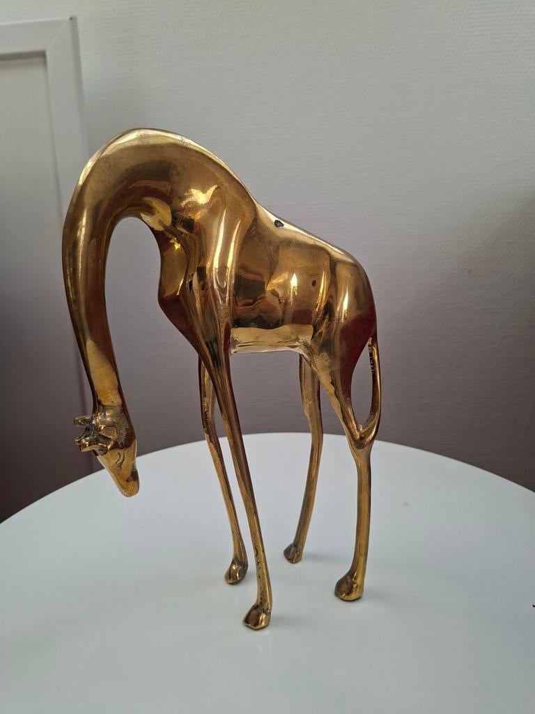 Messing giraffe beeldje, Ophalen of Verzenden