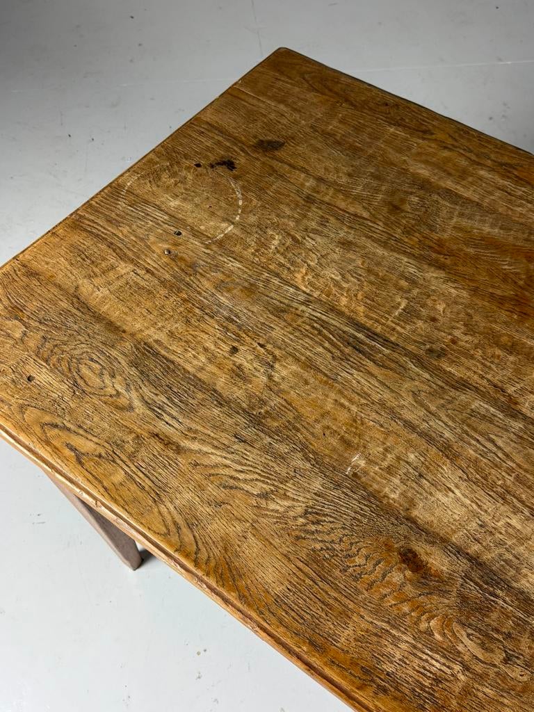 Franse tafel 20e eeuw landelijk, Huis en Inrichting, Tafels | Eettafels, Ophalen, Teakhout, 200 cm of meer, 50 tot 100 cm