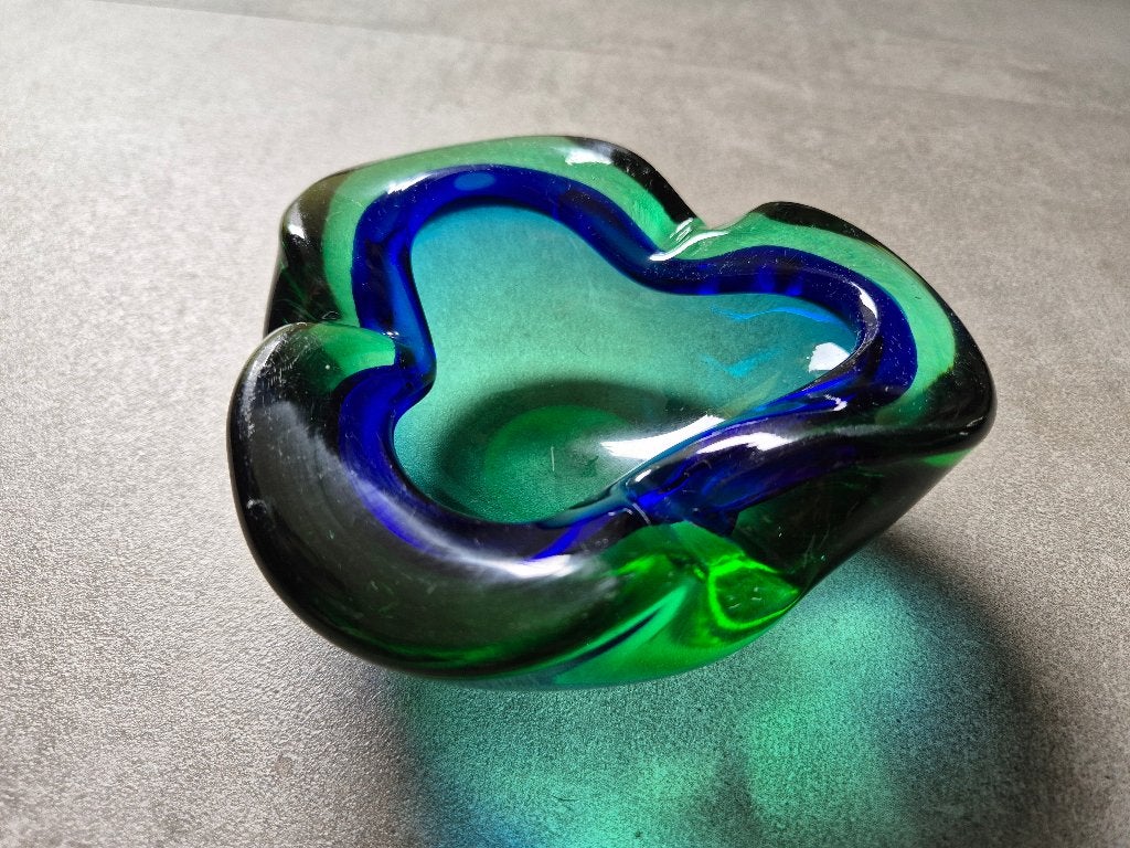 Murano glazen schaal / asbak jaren 60, Ophalen of Verzenden