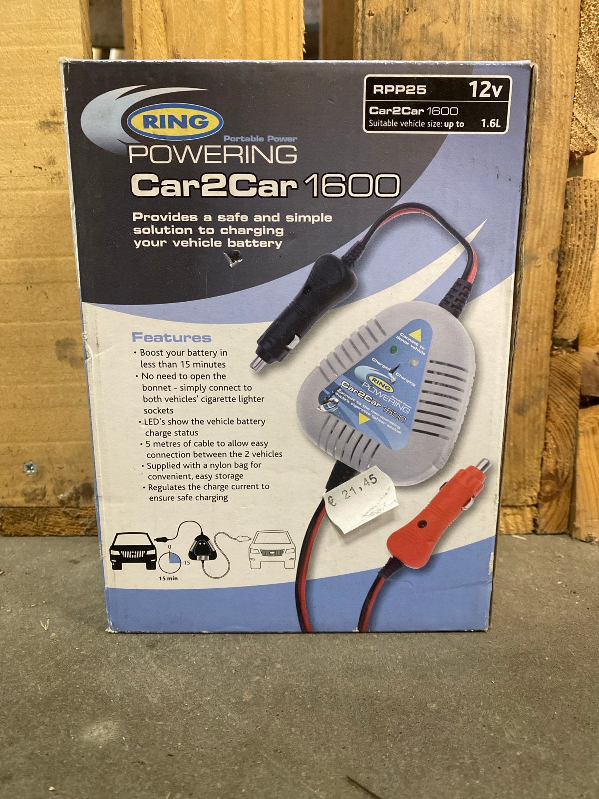 RING Portable Power Car2Car 1600 Acculader Nieuw, Auto diversen, Jumpstarters, Onbekend, Nieuw, Ophalen of Verzenden, Onbekend