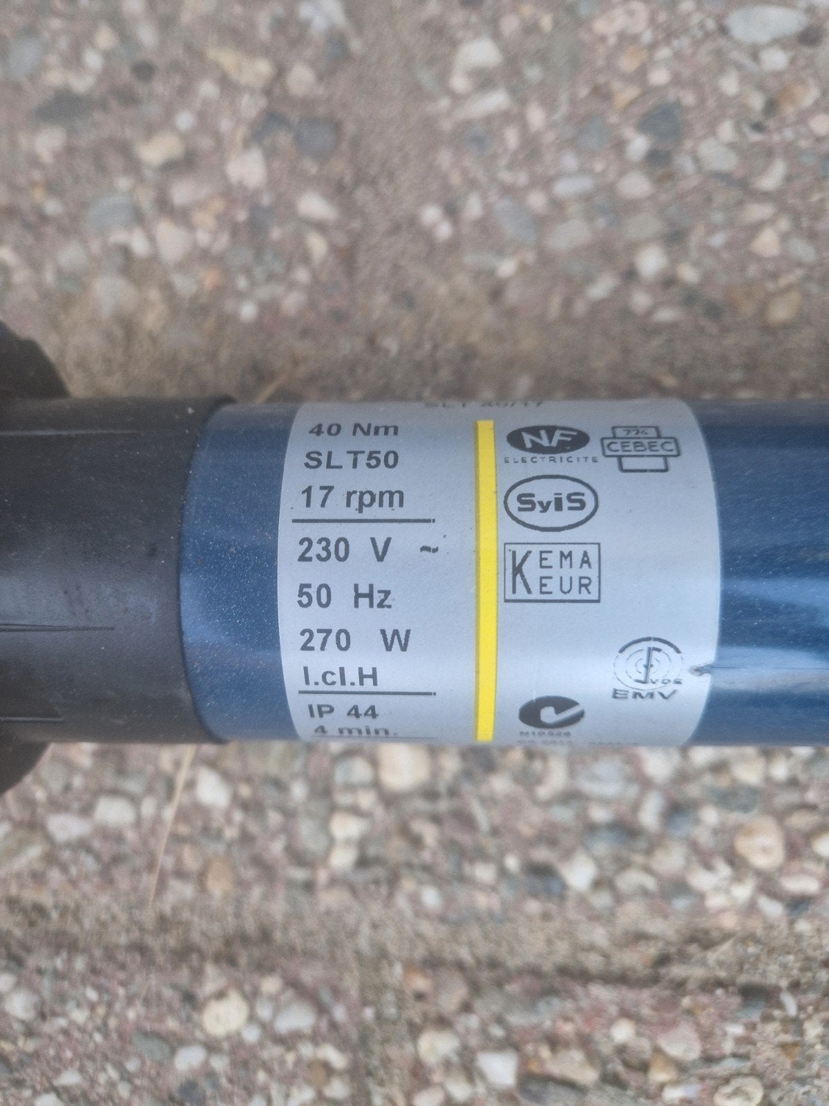 somfy motor 40 nm, Ophalen of Verzenden, Wit, Minder dan 100 cm, Minder dan 100 cm