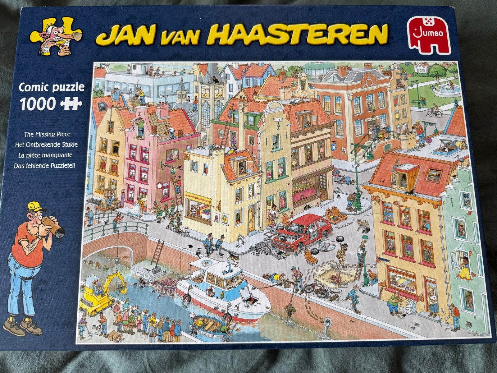 Jan van Haasteren Puzzel 1000 Stukjes - Het Ontbrekende Stuk, Ophalen of Verzenden, 500 t/m 1500 stukjes, Gebruikt, Legpuzzel