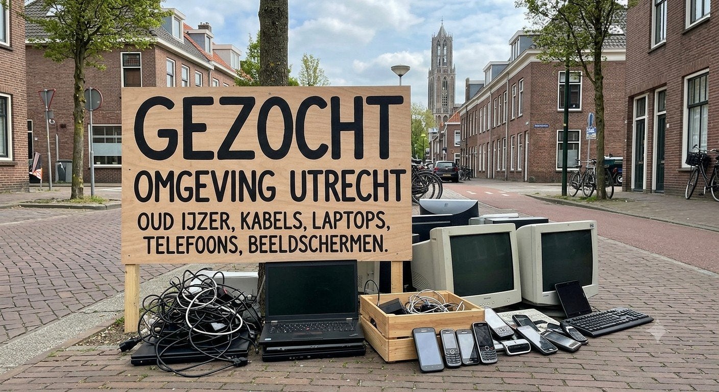 Gezocht: Oude apparaten (telefoons, computers, kabels), Computers en Software, Ophalen of Verzenden, Niet werkend