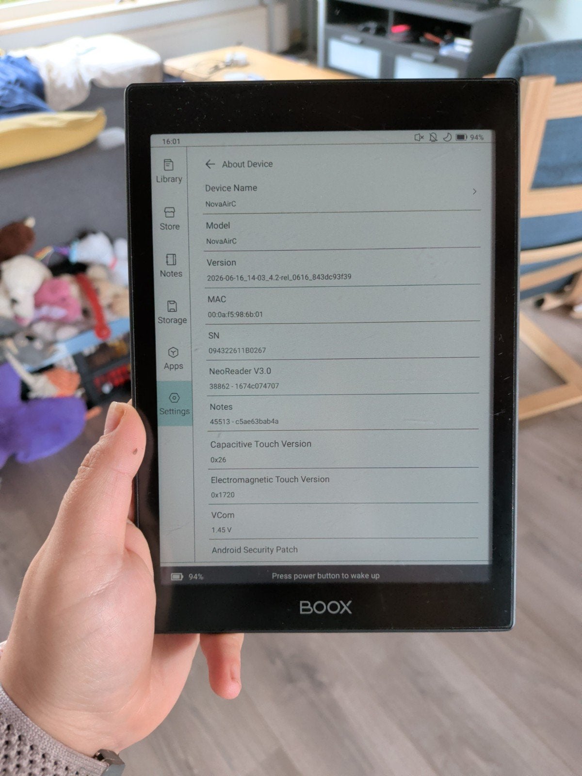 Boox Nova Air C E-reader - Kleur en Android, Boox, Bluetooth, Ophalen of Verzenden, Zo goed als nieuw