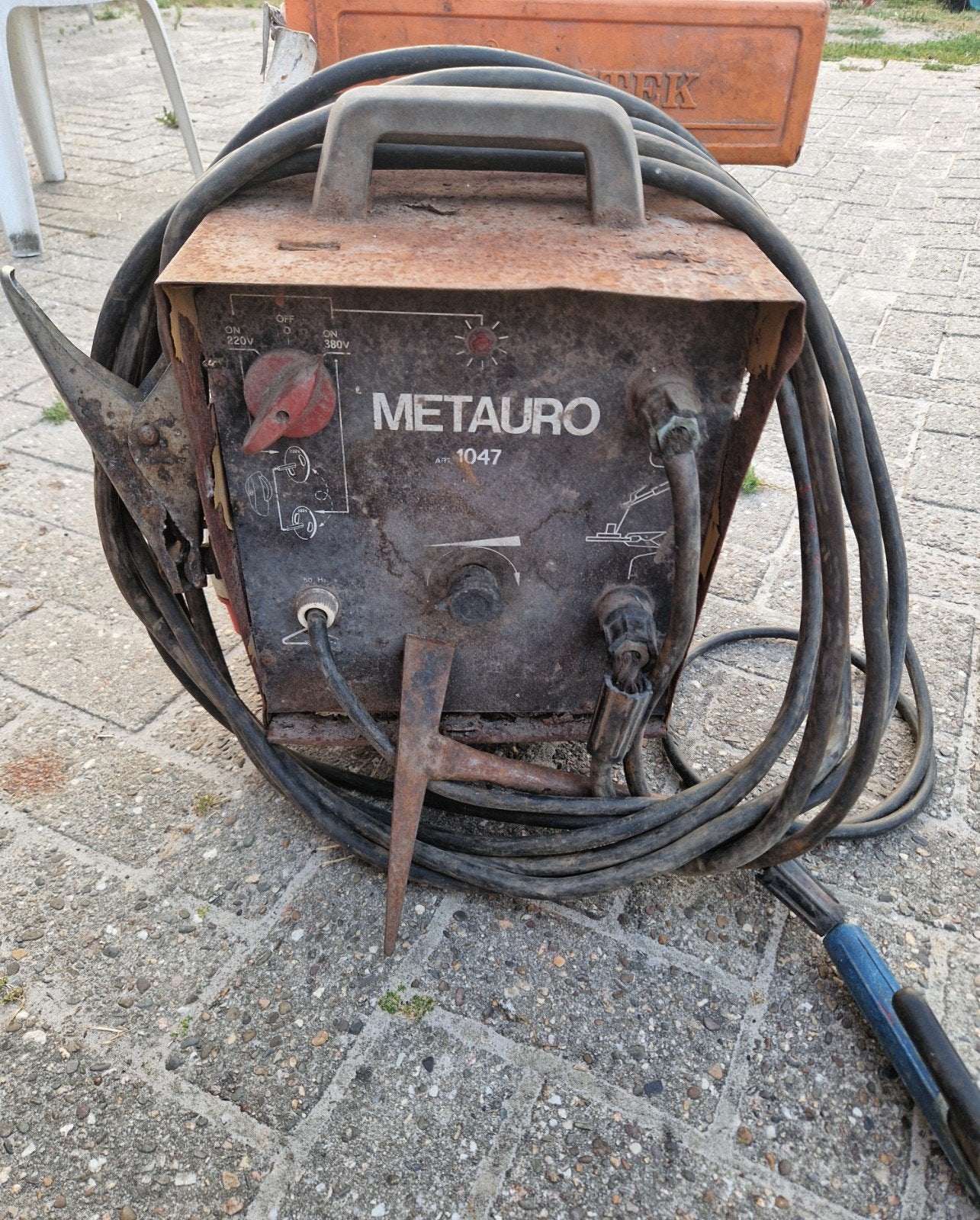 Metauro 1047 Lasapparaat Krachtstroom incl. Elektroden, Ophalen, Gebruikt, Elektroden