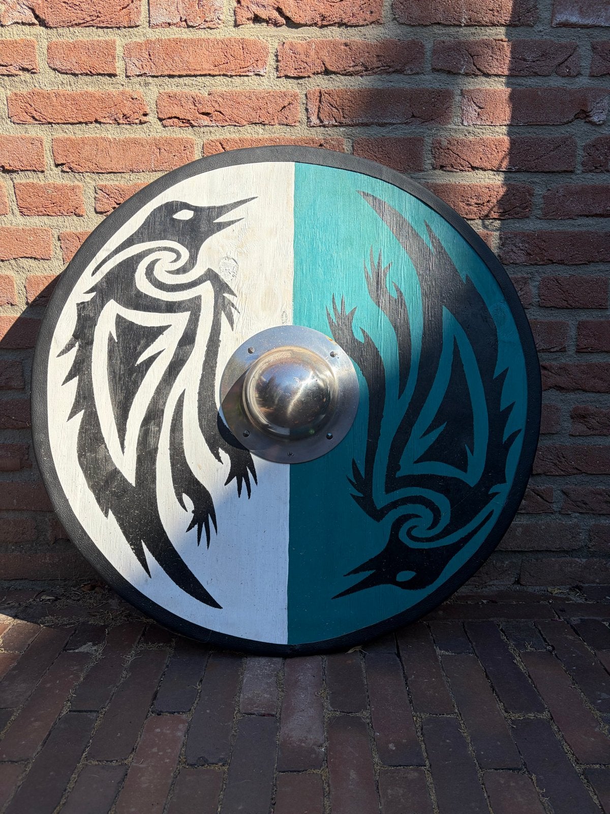 Raven Clan Schild - 70 cm - LARP - Decoratie - Viking, Ophalen of Verzenden, Nieuw, Toneelattributen of Onderdelen