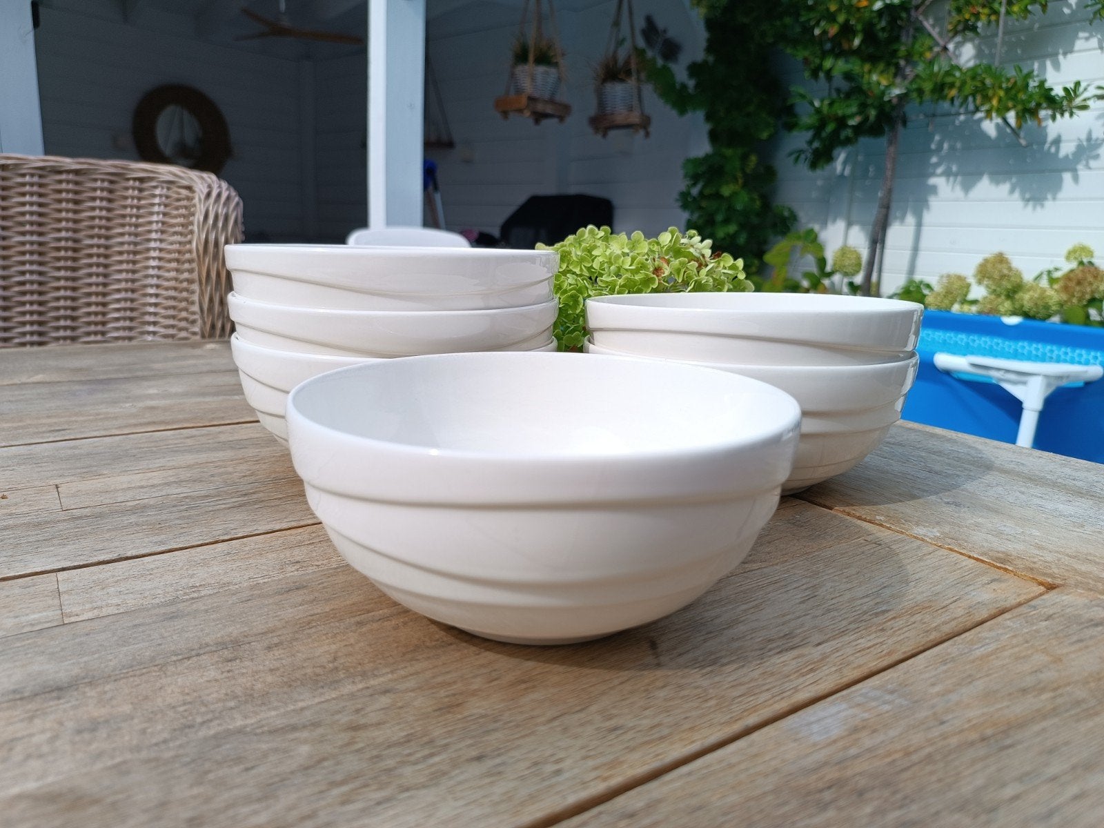6x Jamie Oliver Waves kommen 16 cm, Huis en Inrichting, Keuken | Servies, Ophalen of Verzenden, Zo goed als nieuw, Overige stijlen