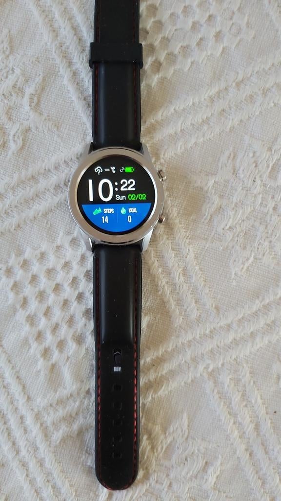 Smartwatch  Duawad met oplaadkabel  en originele verpakking, Sieraden, Tassen en Uiterlijk, Horloges | Heren, Overige merken, Overige materialen
