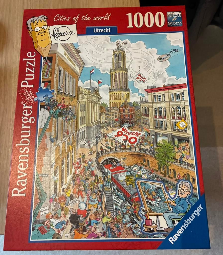 Legpuzzel Utrecht, Hobby en Vrije tijd, Ophalen of Verzenden, 500 t/m 1500 stukjes, Zo goed als nieuw