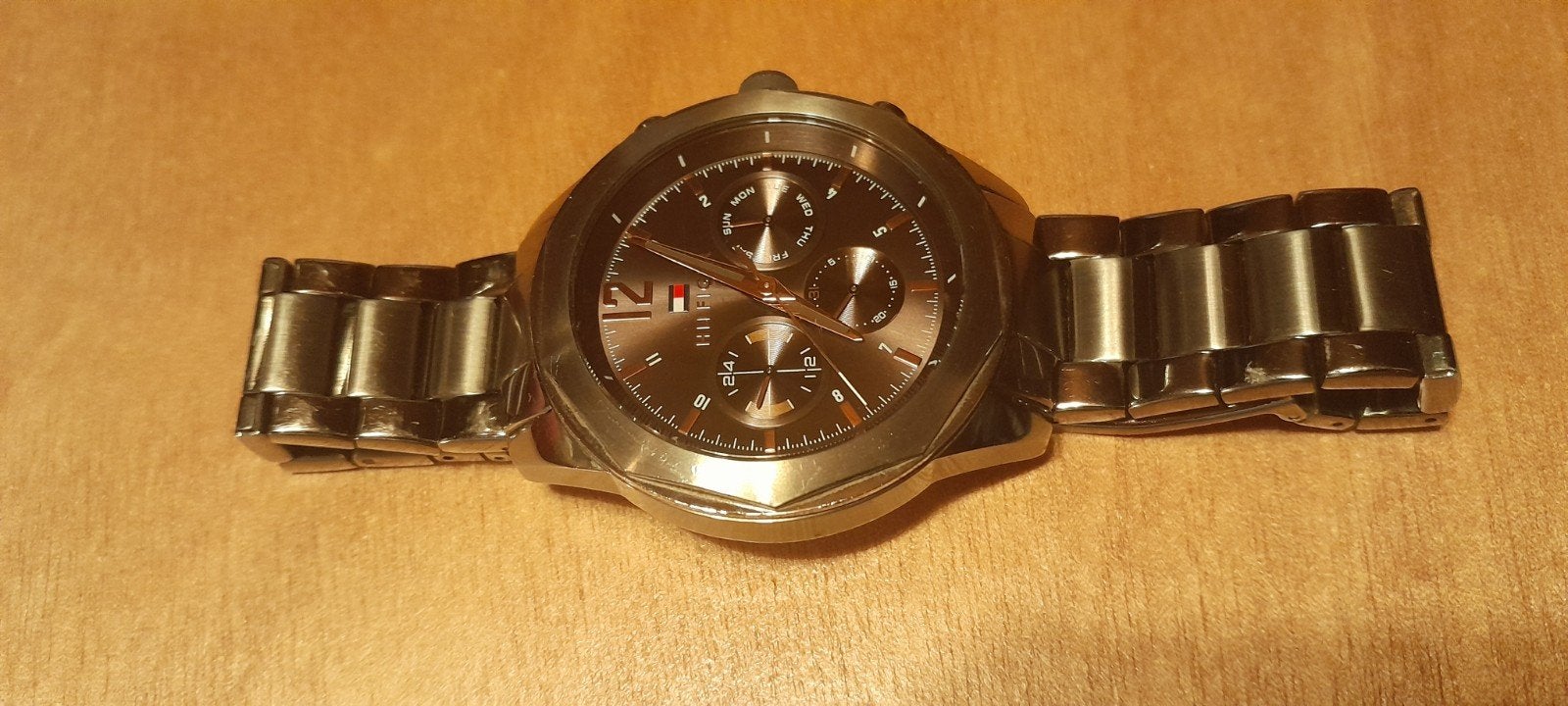 Tommy Hilfiger Herenhorloge - Gebruikt, Overige merken, Staal, Gebruikt, Staal
