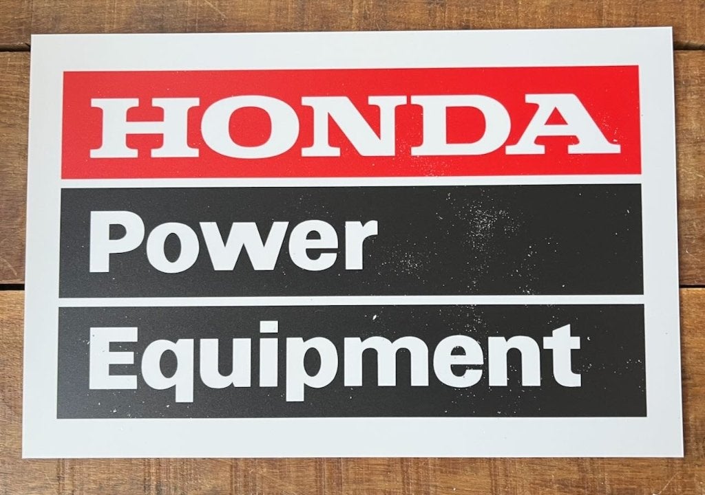 HONDA POWER 38X25. - reclamebord kunststof, Verzamelen, Ophalen of Verzenden, Zo goed als nieuw, Auto's