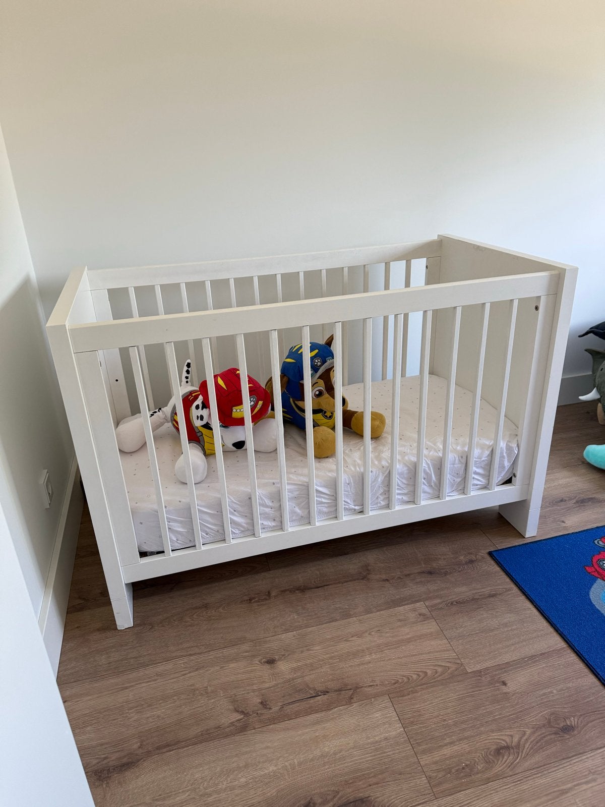 Ledikant met matras en commode, Ophalen, Gebruikt, 70 tot 85 cm, 140 tot 160 cm
