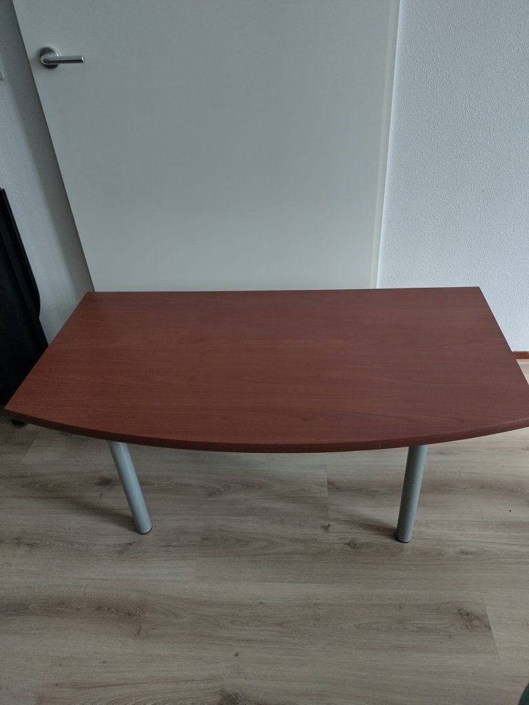 Bruin bureau, Ophalen, Gebruikt, Hout, Bruin