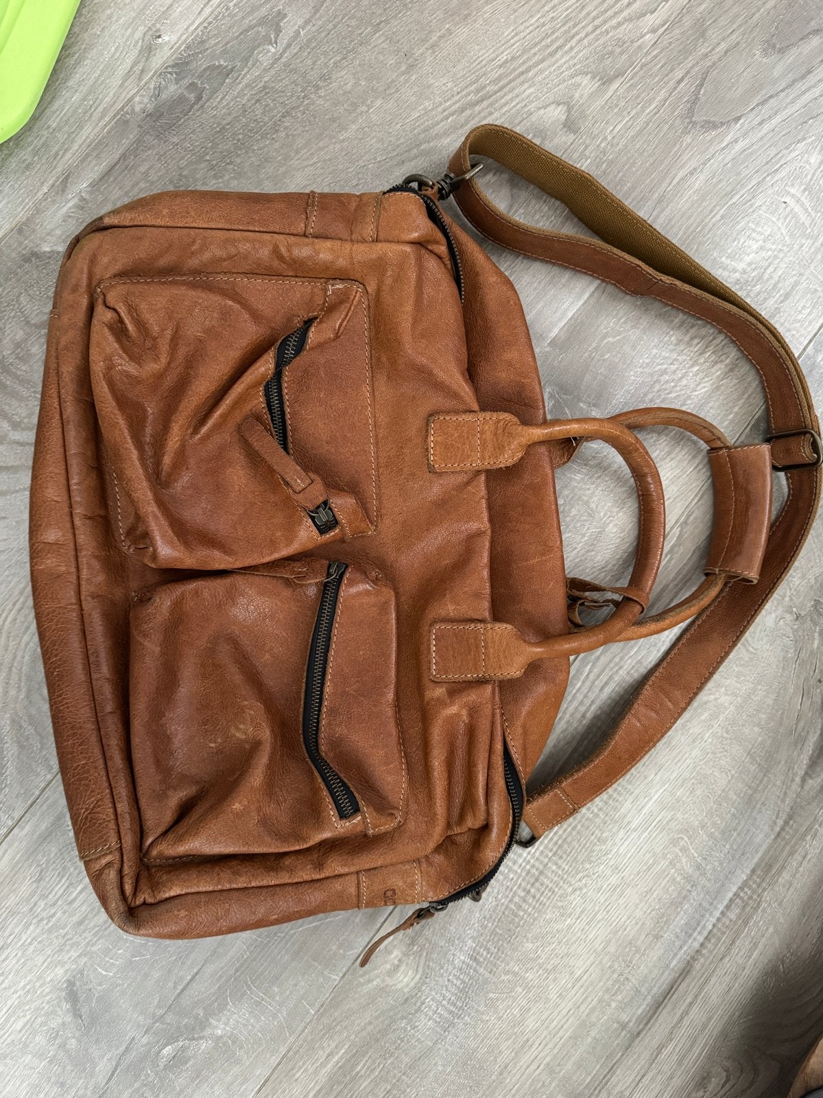 Cowboysbag Leren Handtas/Schoudertas - Cognac, Ophalen of Verzenden, Gebruikt, Bruin, Handtas