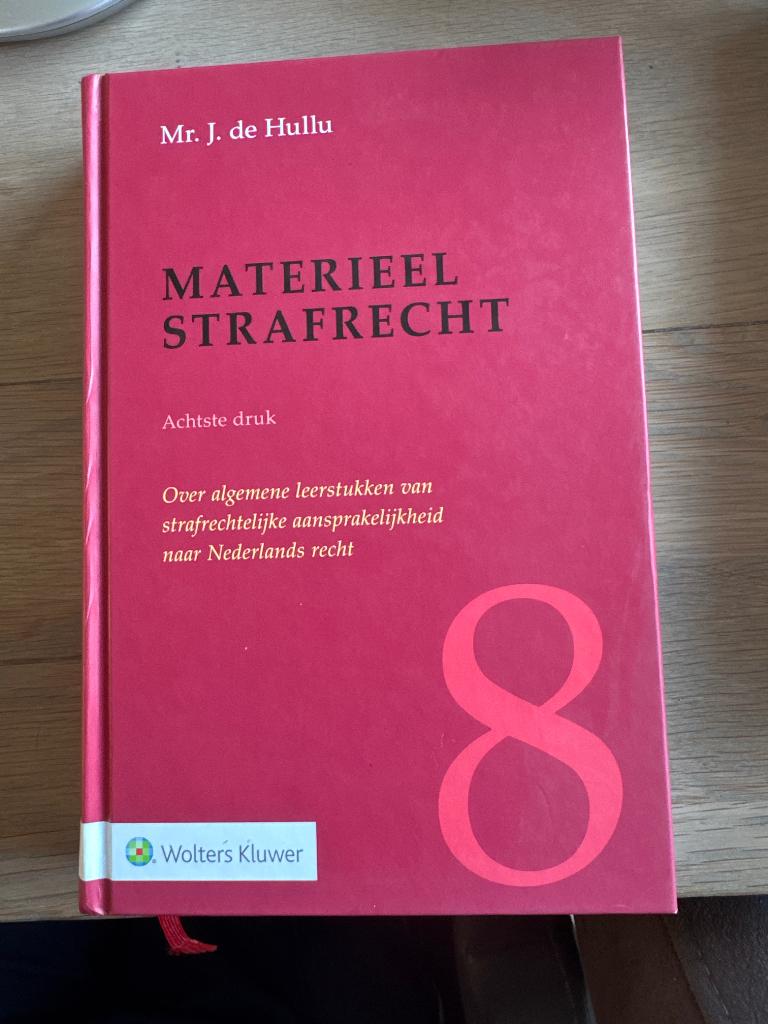 Materieel strafrecht, Boeken, Studieboeken en Cursussen, Ophalen of Verzenden, Wolters Kluwer, Alpha, WO