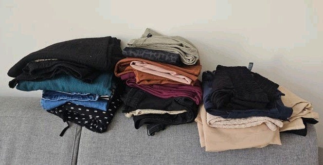Zwangerschapskleding pakket 12 sets (XS, S, M) diverse merke, Allerlei, Ophalen, Gedragen