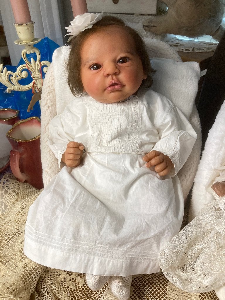 Prachtige Reborn meisje, Ophalen of Verzenden, Zo goed als nieuw, Pop, Levensecht of Reborn