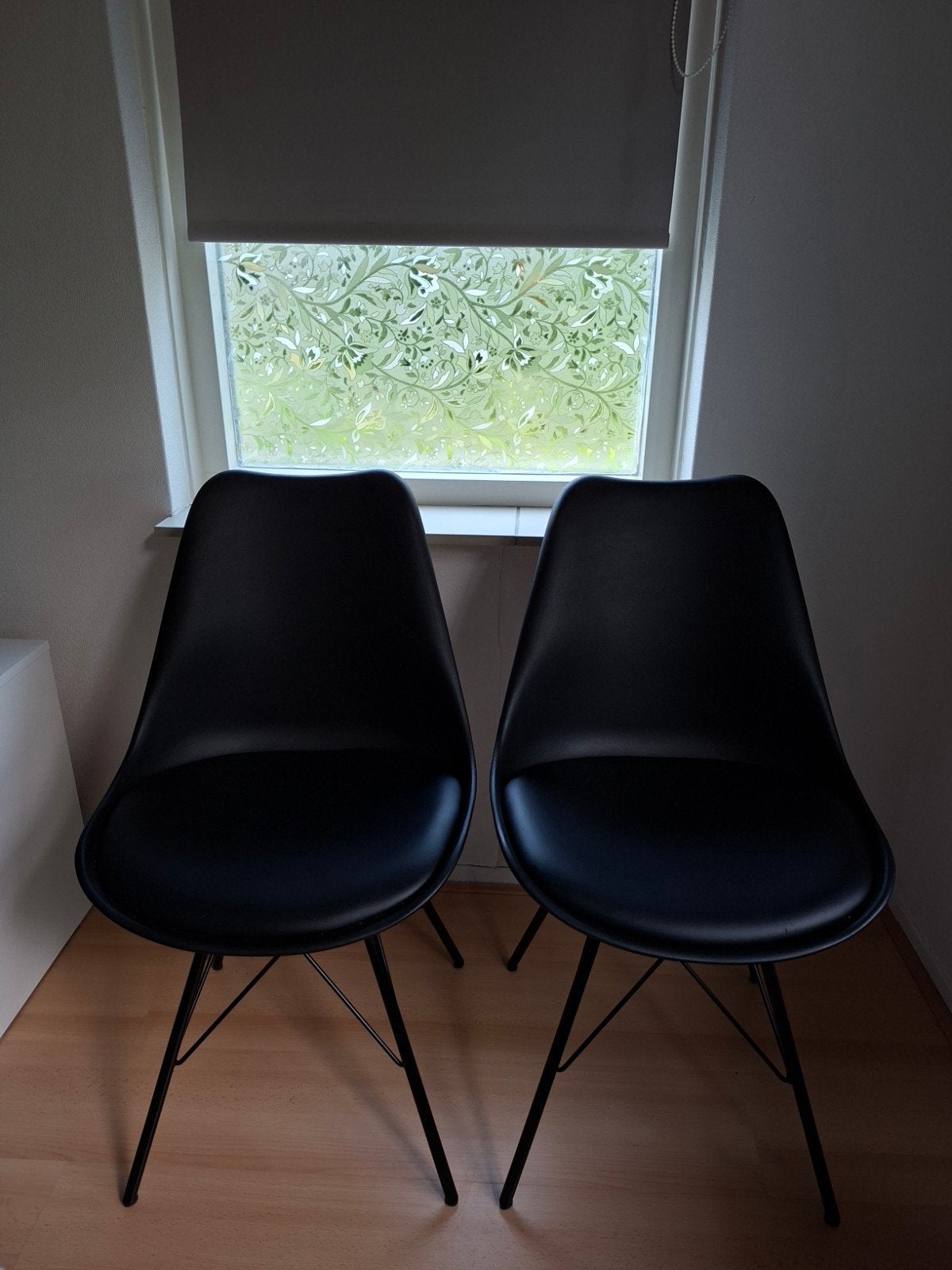 Zwarte kuipstoelen, Huis en Inrichting, Stoelen, Ophalen, Gebruikt, Zwart, Twee