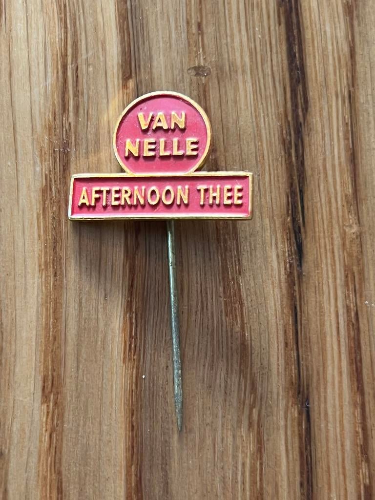 Van Nelle Afternoon Thee Speldje, Ophalen of Verzenden, Gebruikt, Merk, Speldje of Pin