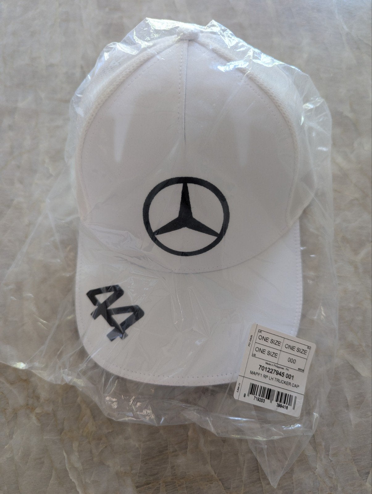 Mercedes AMG Petronas Lewis Hamilton Pet Wit, Kleding | Heren, Hoeden en Petten, Nieuw, Pet, Mercedes AMG Petronas, One size fits all