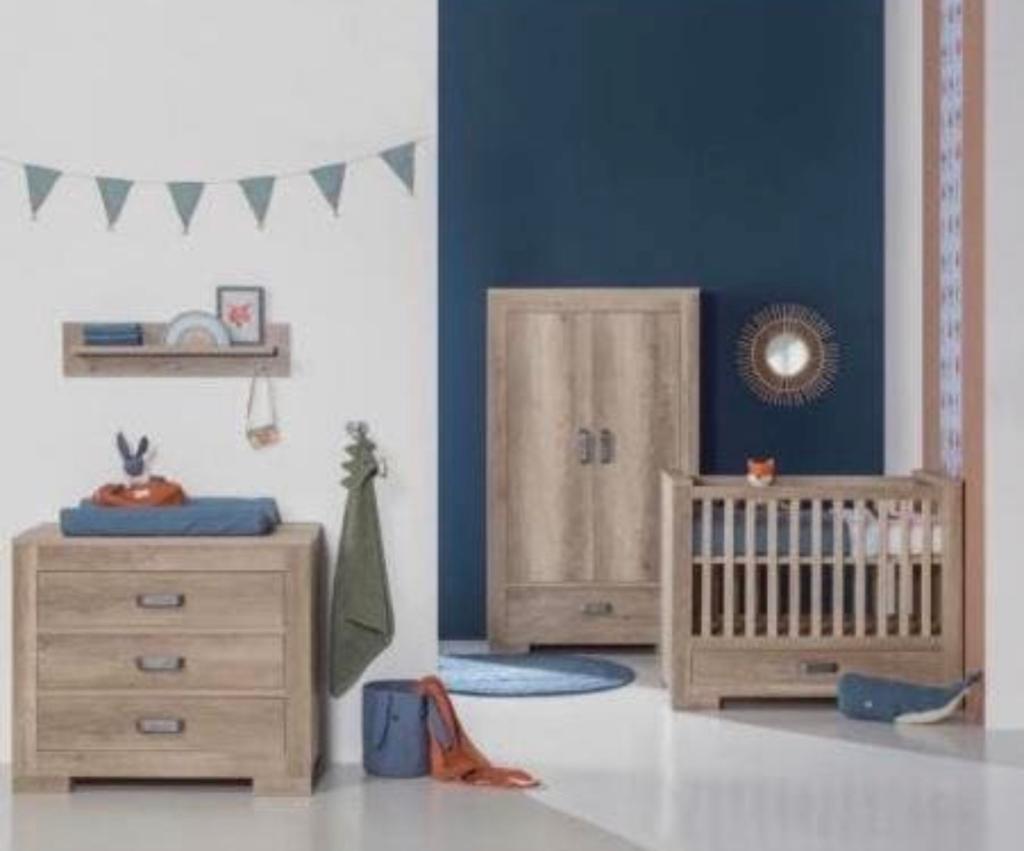 Kidsmill Brent Babykamer Oldwood - Ledikant 60x120, Ophalen, 50 tot 70 cm, 90 tot 105 cm, 100 cm of meer