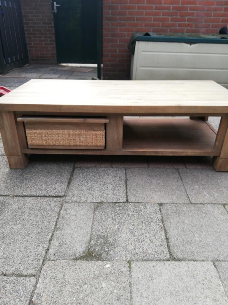 Salontafel 130lang 60 breed en 39hoog, Ophalen, 50 tot 100 cm, 50 tot 100 cm, Zo goed als nieuw