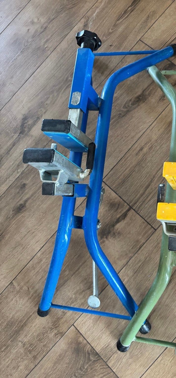 Blauwe deurklem weinig gebruikt, Ophalen, Gebruikt, Overige typen, Overige merken
