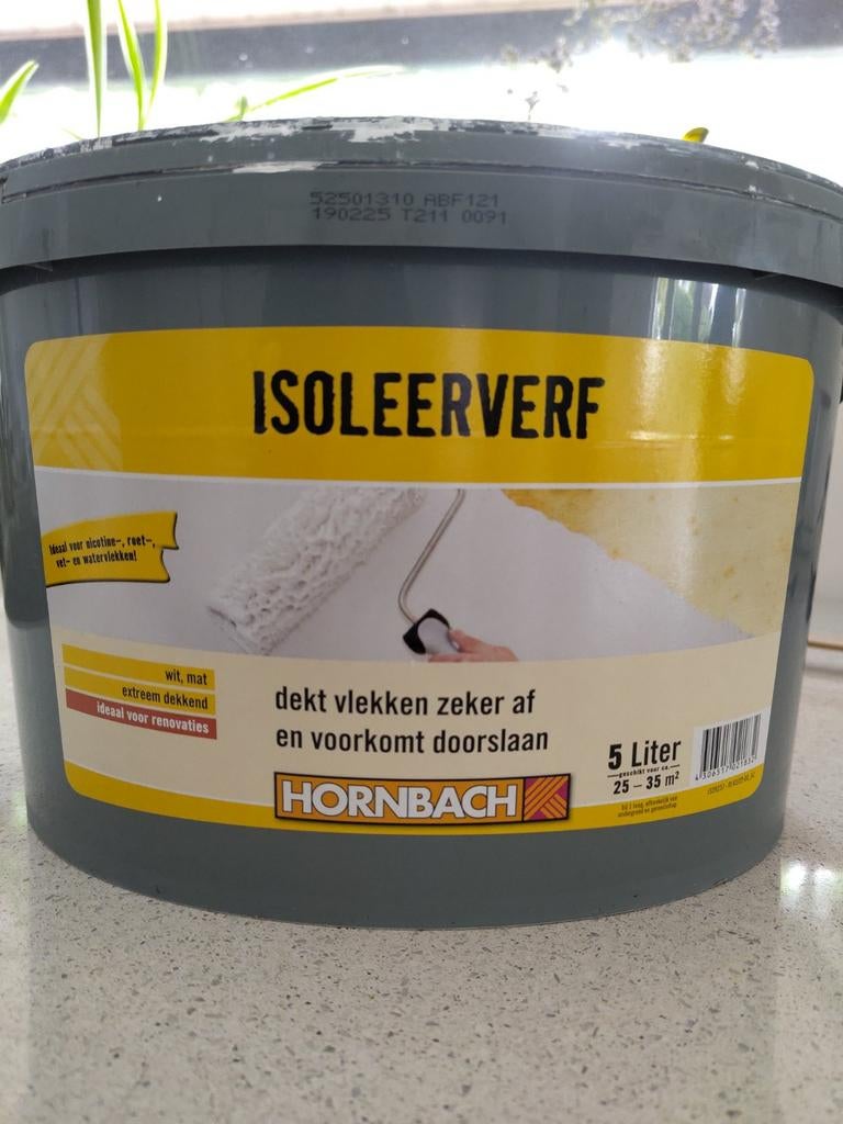 Isoleerverf Hornbach ca 4 liter, Ophalen