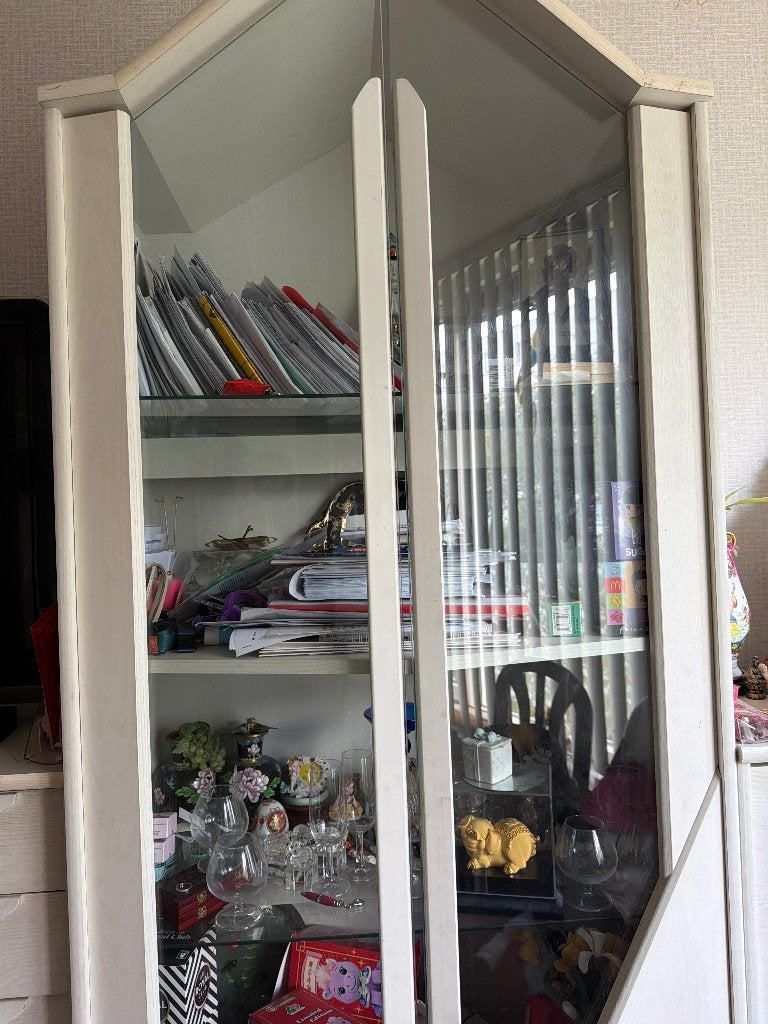 Kast met lampen vintage mooie zonder inhoud, Ophalen, Met lade(s), 50 tot 100 cm, Zo goed als nieuw