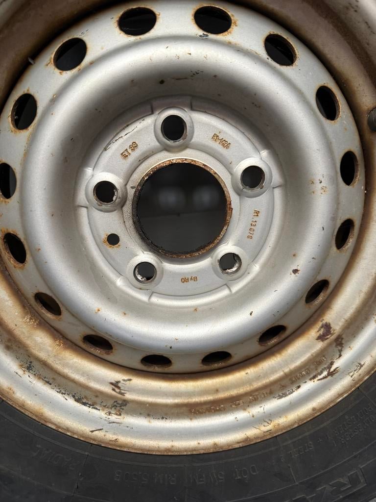 GT Champiro banden op stalen velgen - 14 inch, Auto-onderdelen, Banden en Velgen, Ophalen, 14 inch, Gebruikt, Banden en Velgen