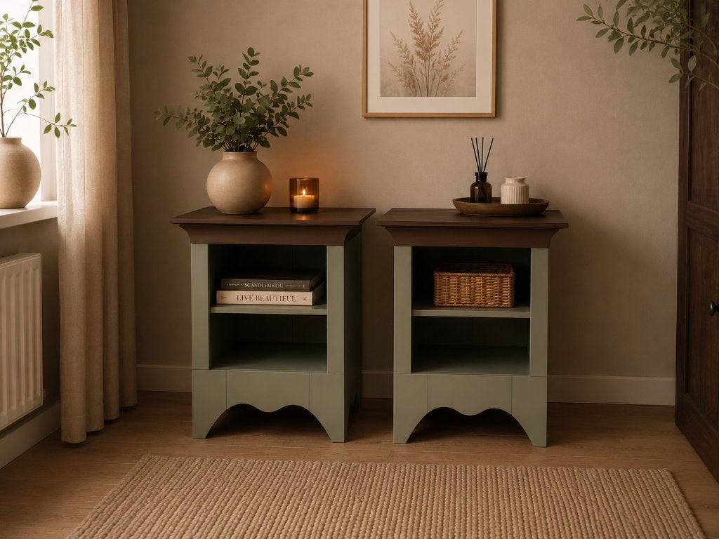 Set gerestylede nachtkastjes | Agave & Deep Earth, Huis en Inrichting, Ophalen, Nieuw, 55 tot 70 cm, 45 tot 65 cm