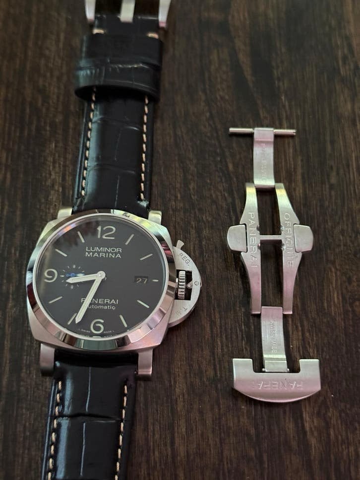 Panerai Luminor Marina (hommage), Ophalen of Verzenden, Nieuw, Leer, Overige merken