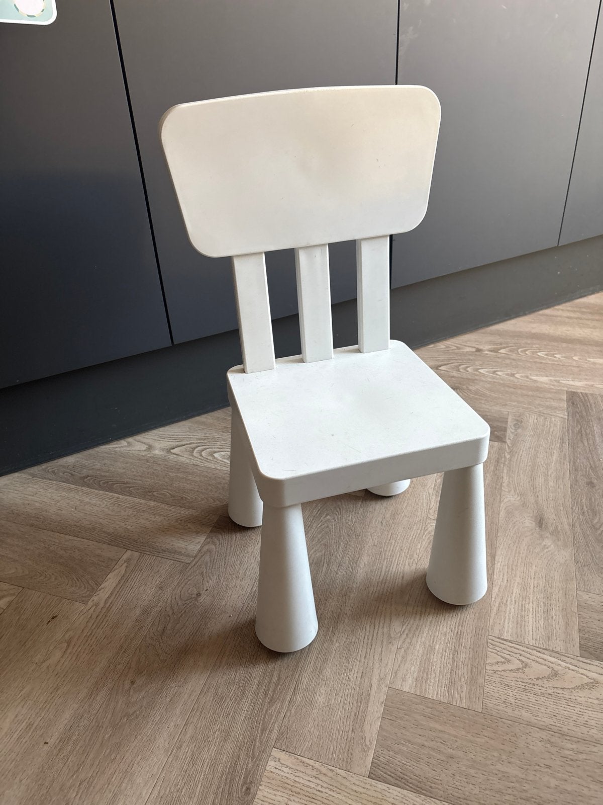 Twee Ikea kinderstoelen wit, Ophalen, Gebruikt, Overige typen